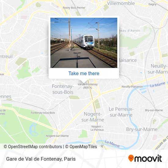 Gare de Val de Fontenay map