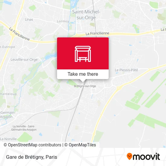 Gare de Brétigny map