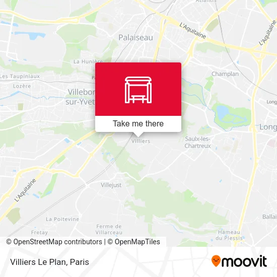 Villiers Le Plan map