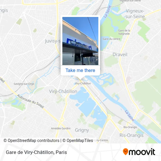Gare de Viry-Châtillon map