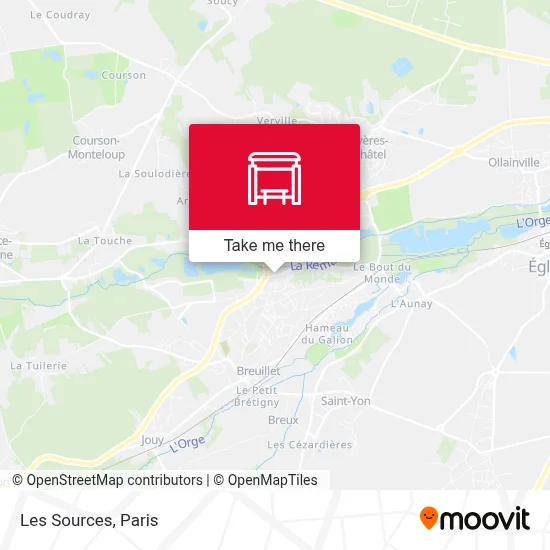 Les Sources map