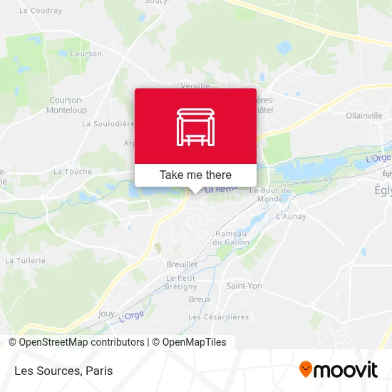 Les Sources map