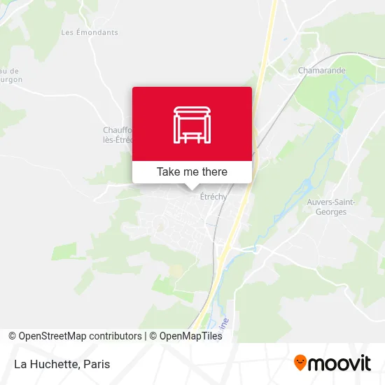 La Huchette map
