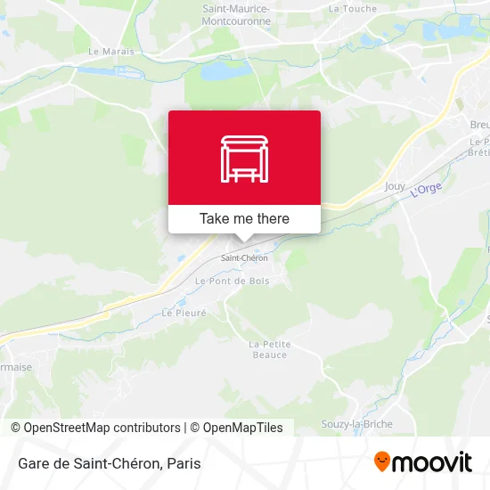 Gare de Saint-Chéron map