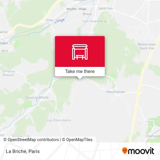 La Briche map