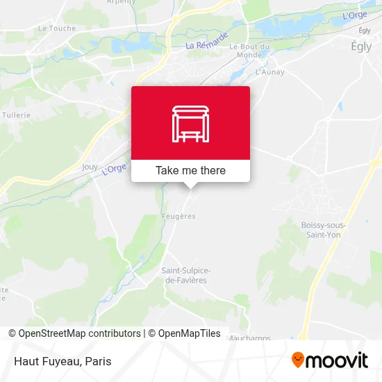 Haut Fuyeau map