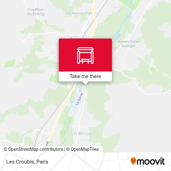 Les Croubis map