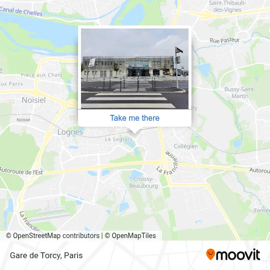 Gare de Torcy map