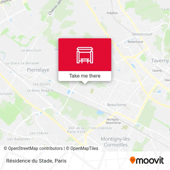 Résidence du Stade map