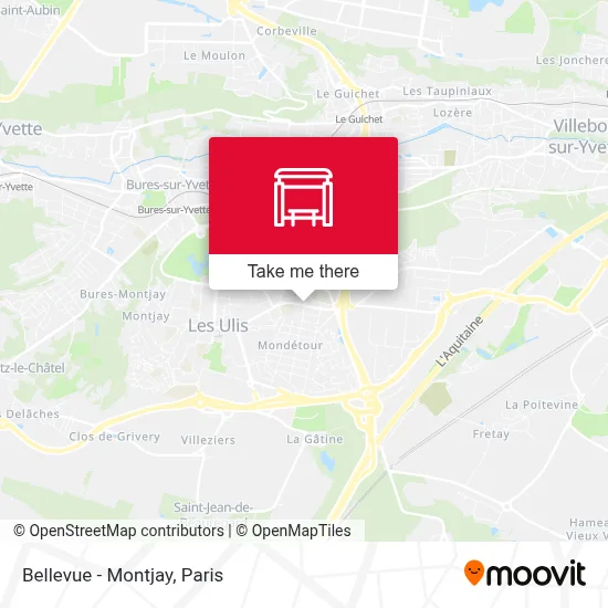 Bellevue - Montjay map