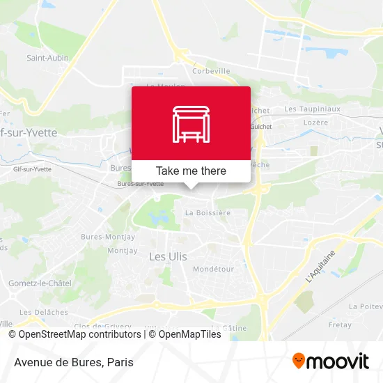 Avenue de Bures map