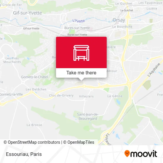 Essouriau map