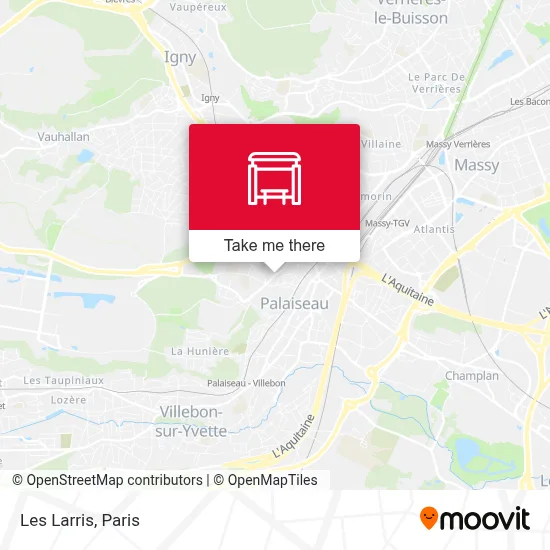 Les Larris map