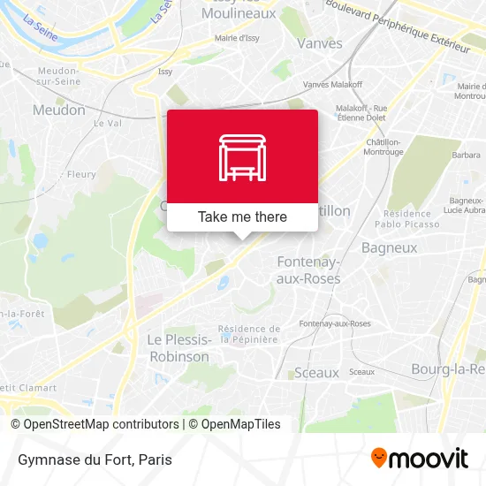 Gymnase du Fort map