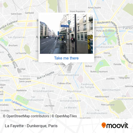 La Fayette - Dunkerque map
