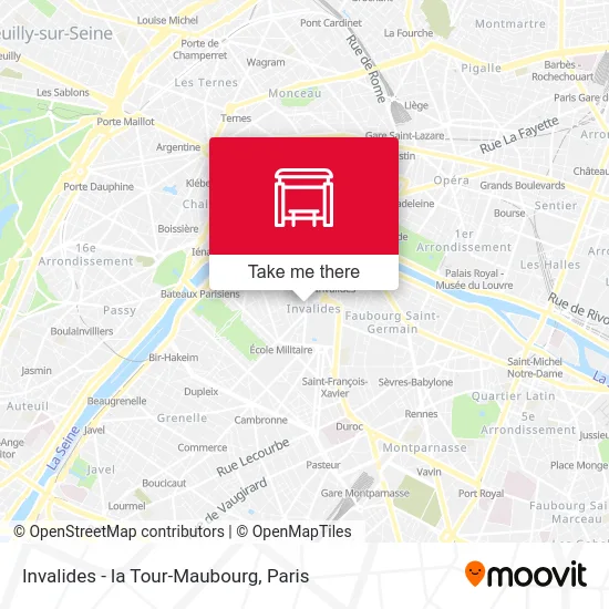 Invalides - la Tour-Maubourg map