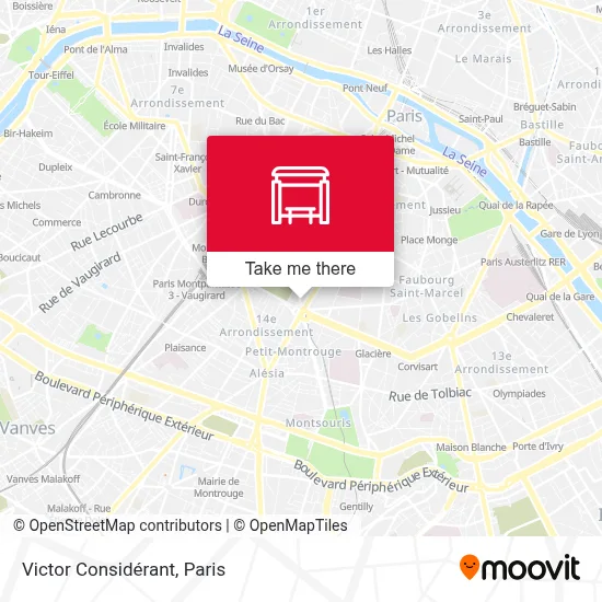 Victor Considérant map