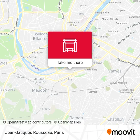 Jean-Jacques Rousseau map