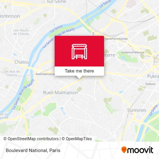 Boulevard National map