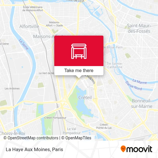La Haye Aux Moines map