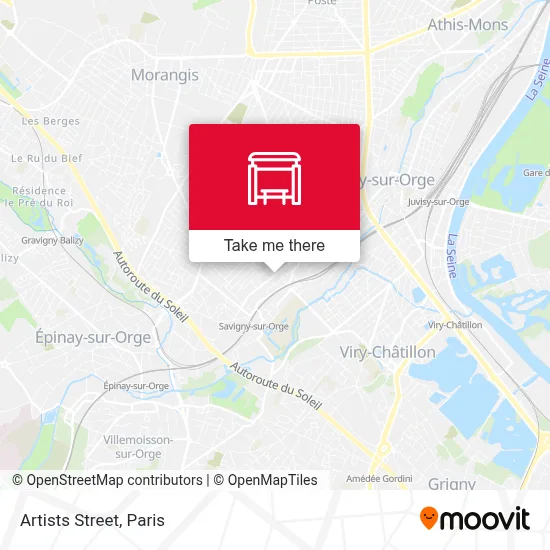 Rue Des Artistes map