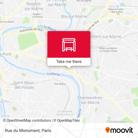 Mapa Rue du Monument