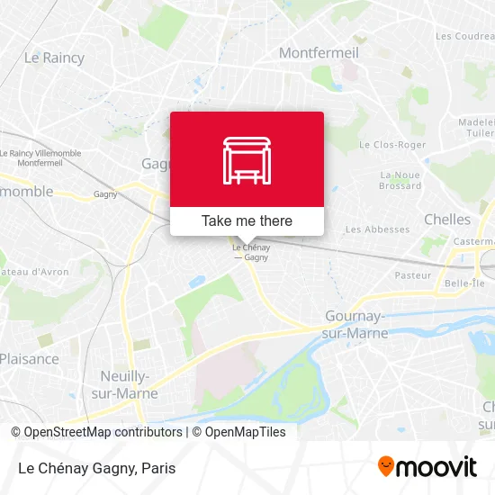 Le Chénay Gagny map