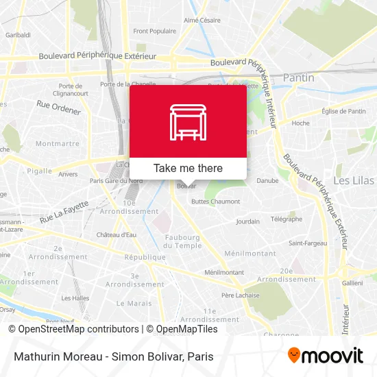 Mathurin Moreau - Simon Bolivar map