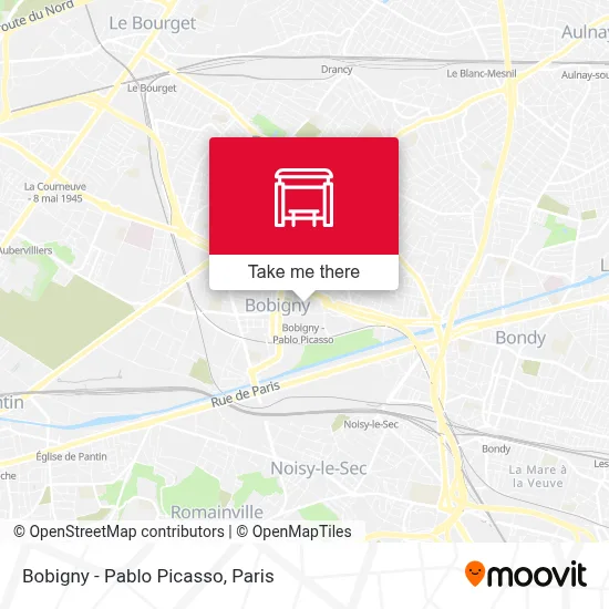 Bobigny - Pablo Picasso map