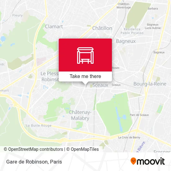 Gare de Robinson map