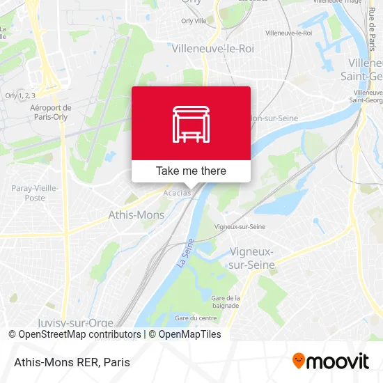 Athis-Mons RER map
