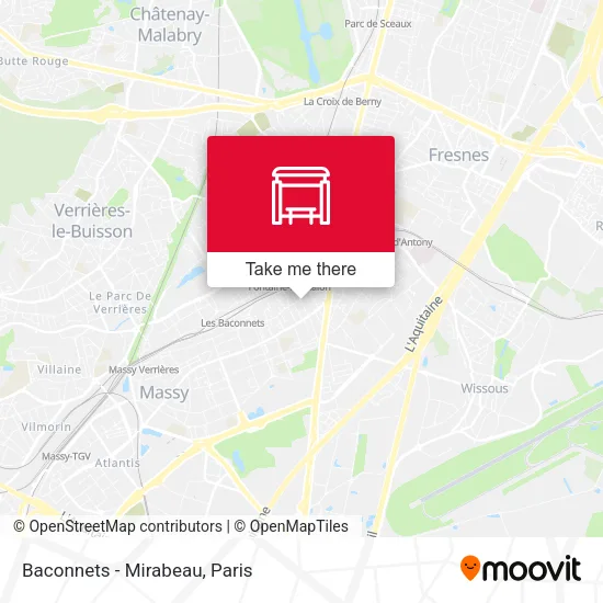 Baconnets - Mirabeau map