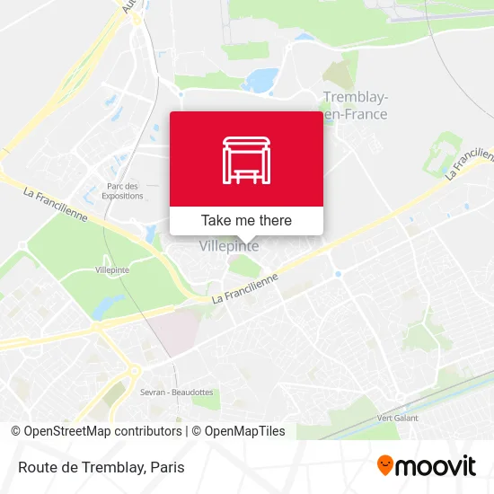 Mapa Route de Tremblay