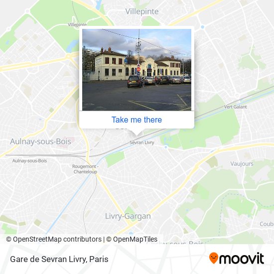 Mapa Gare de Sevran Livry