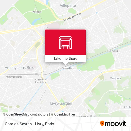 Gare de Sevran - Livry map