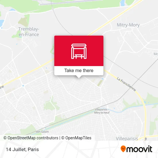 14 Juillet map