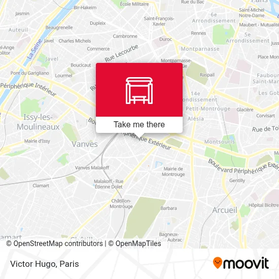 Victor Hugo map