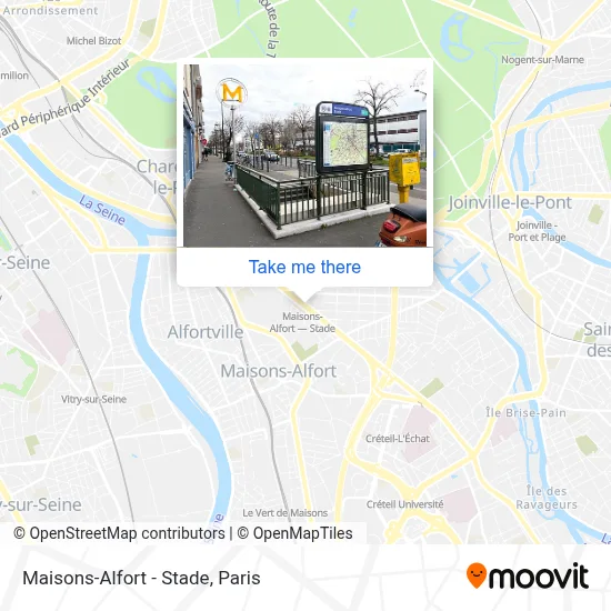 Maisons-Alfort - Stade map