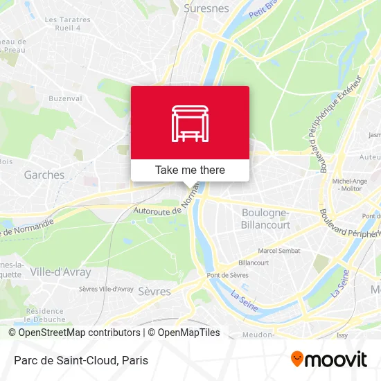 Parc de Saint-Cloud map