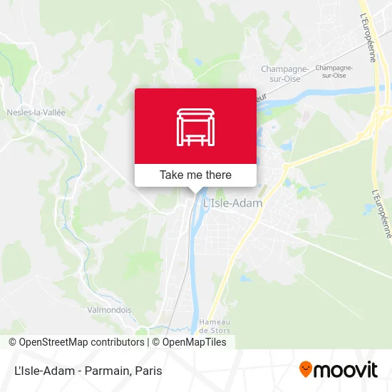 L'Isle-Adam - Parmain map