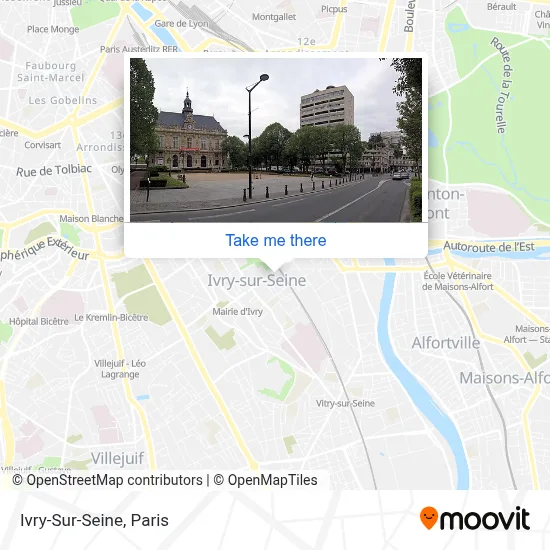 Ivry-Sur-Seine map