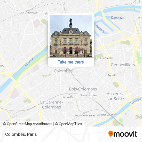 Colombes map