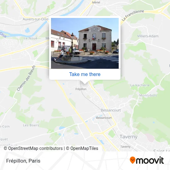 Frépillon map