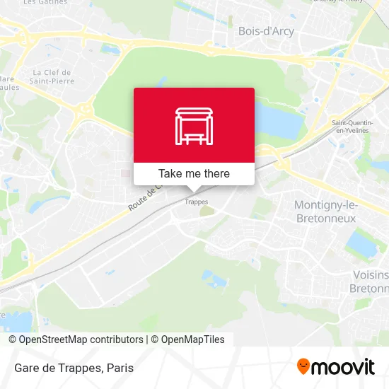 Gare de Trappes map