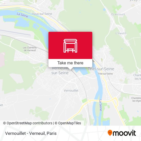 Mapa Vernouillet - Verneuil