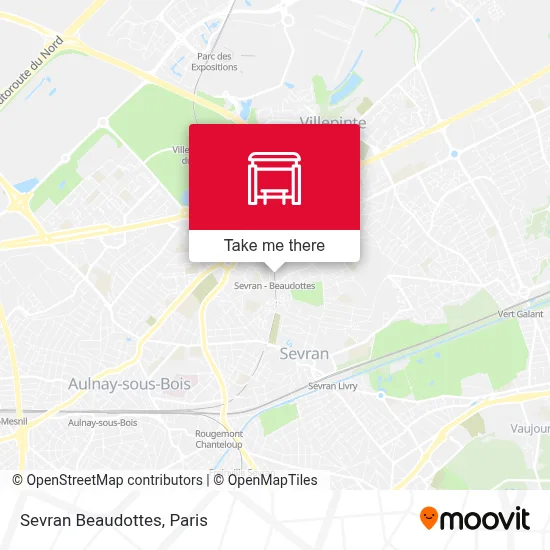 Sevran Beaudottes map
