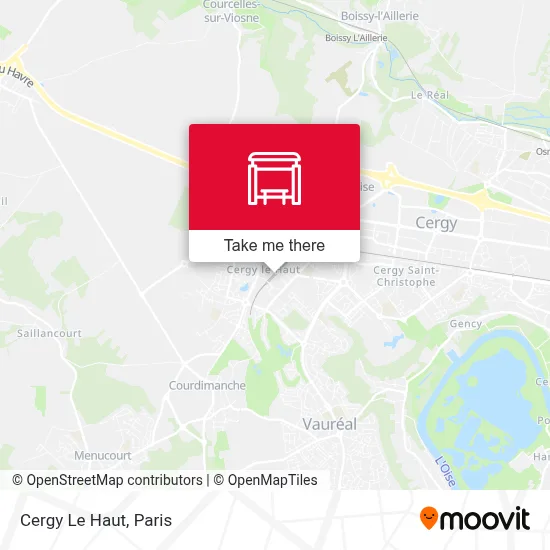 Cergy Le Haut map