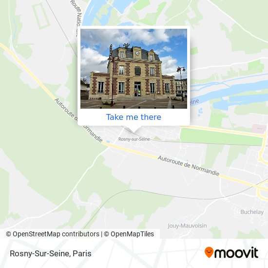 Mapa Rosny-Sur-Seine