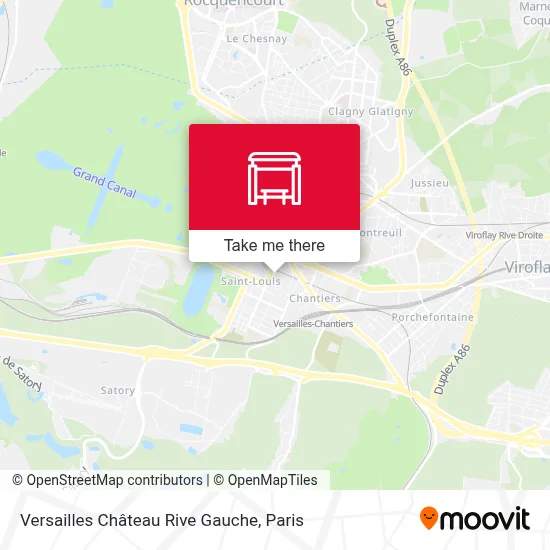 Versailles Château Rive Gauche map
