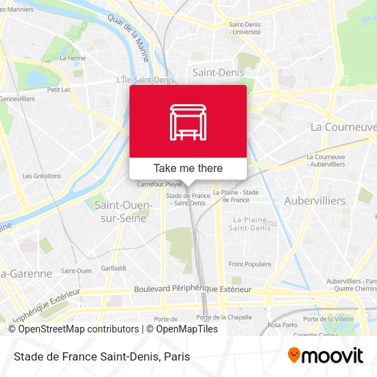 Stade de France Saint-Denis map